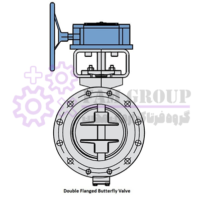 -شیر پروانه ای با انتهای فلنجی (Both flanged Ends Butterfly Valve)